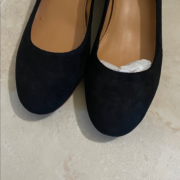 JCREW- Anya suede black heel - size6.5 - NWT - Picture 6 of 7